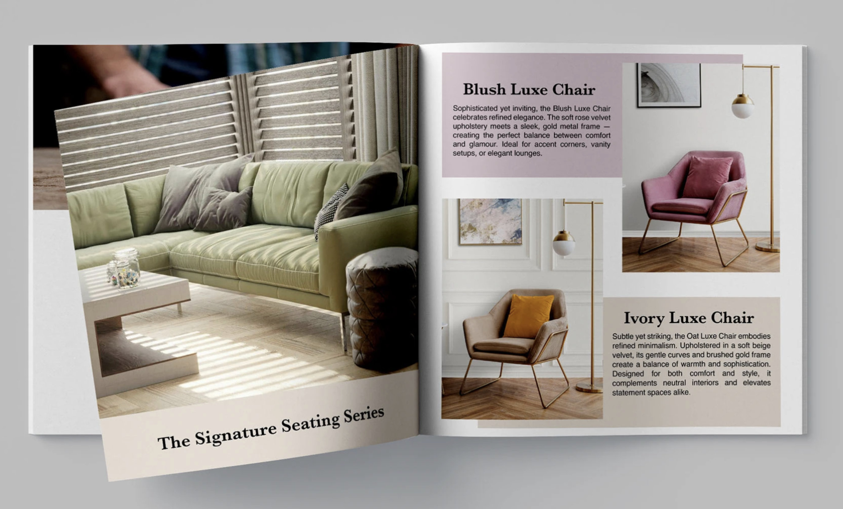 Amara Decor seating series catalog