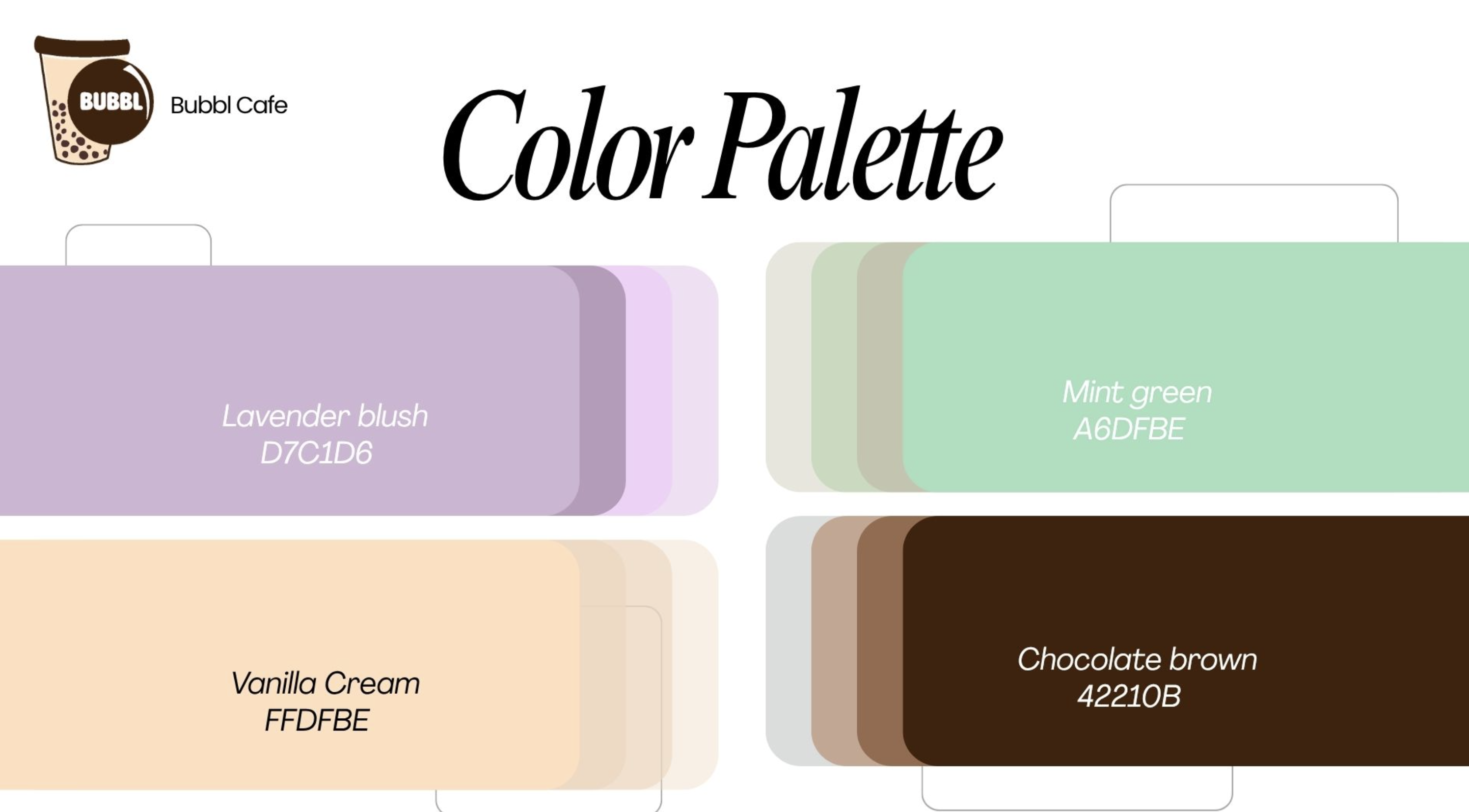 Bubbl color palette board